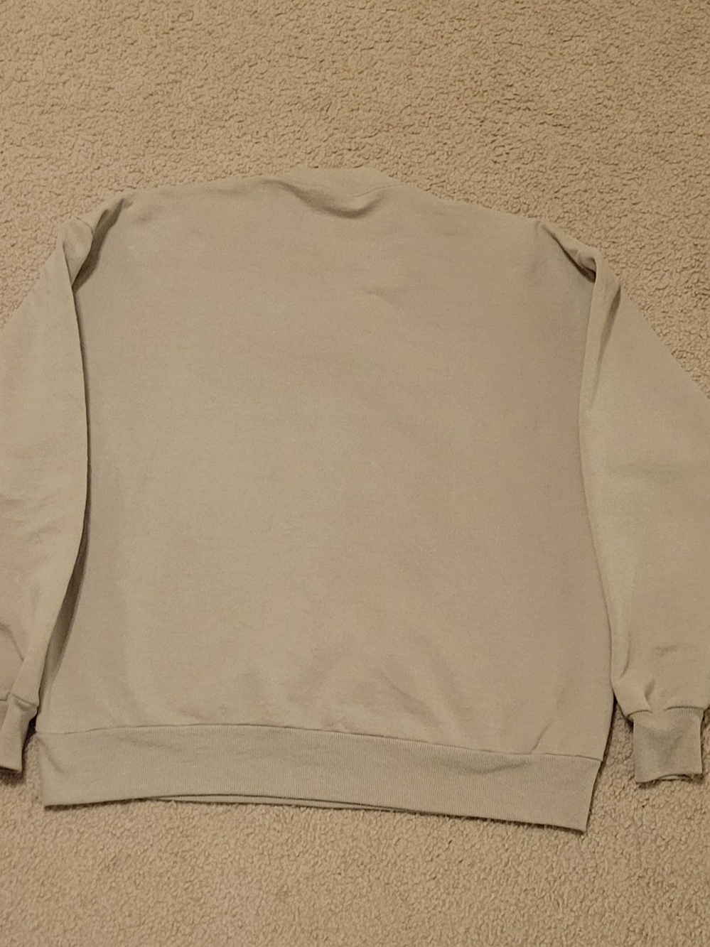 Womans Beige Fall Sweatshirt with Pumpkin Appliqué - Picture 6 of 6